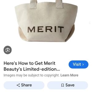 Merit Cream Tote Bag